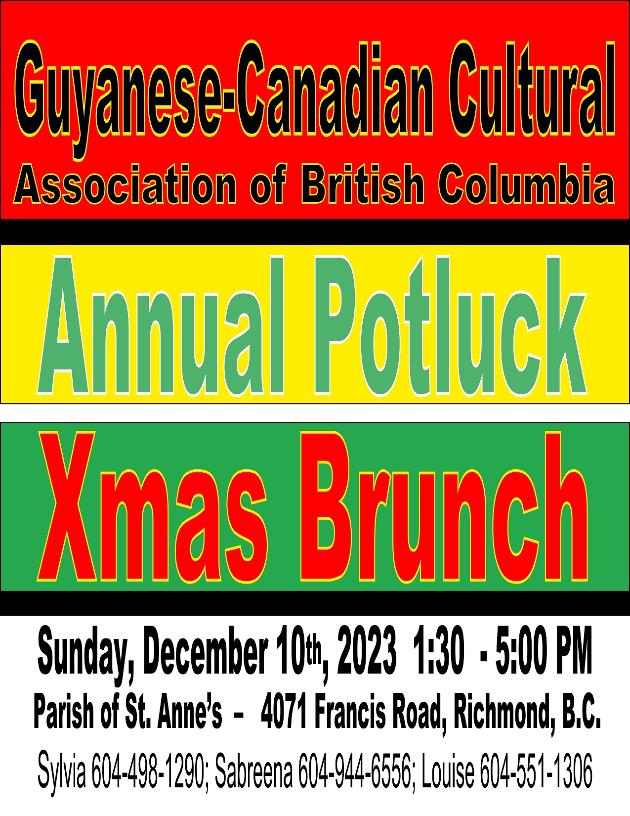 Guyana Xmas Lunch 2023